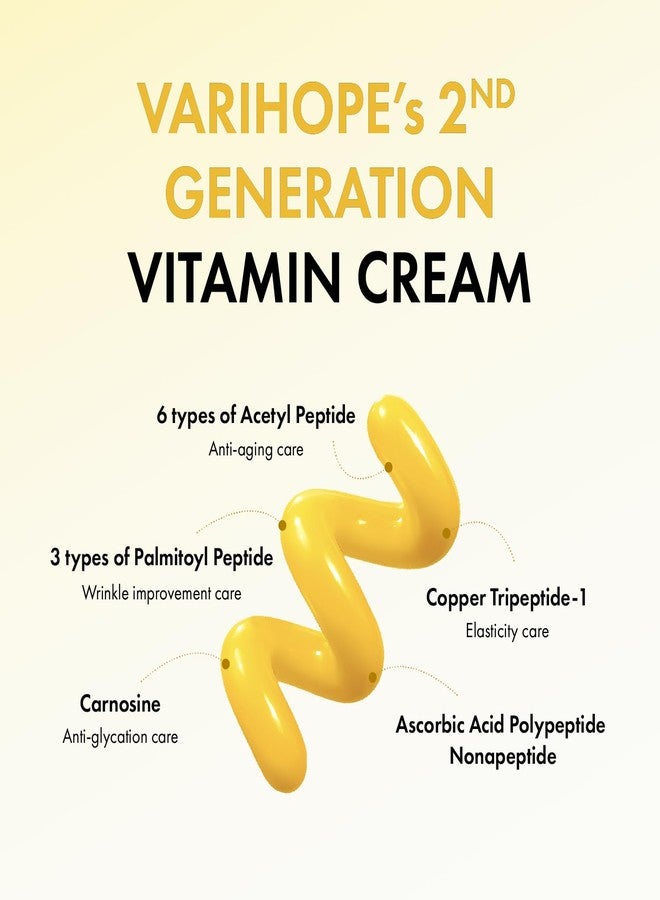 VARIHOPE Vita-Aging Pure C Cream – Vitamin C Face Cream for Deep Hydration, Elasticity & Uneven Tone, Korean Skin Care with Pure Vitamin C for Smooth, Radiant, Healthy-Looking Skin | 1.35 fl oz - Image 5